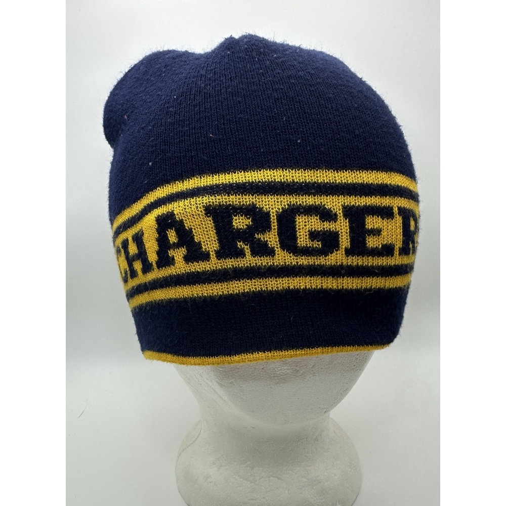 Briar Cliff University Beanie Double Sided Reversible Blue And Yellow